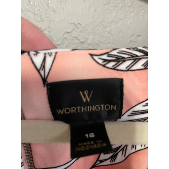 Size 16 Worthington women’s Floral Fit & Flare Dress - Picture 2 of 4